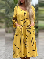 Sofía Elevated V Neck Dress Chic Silhouette Collection