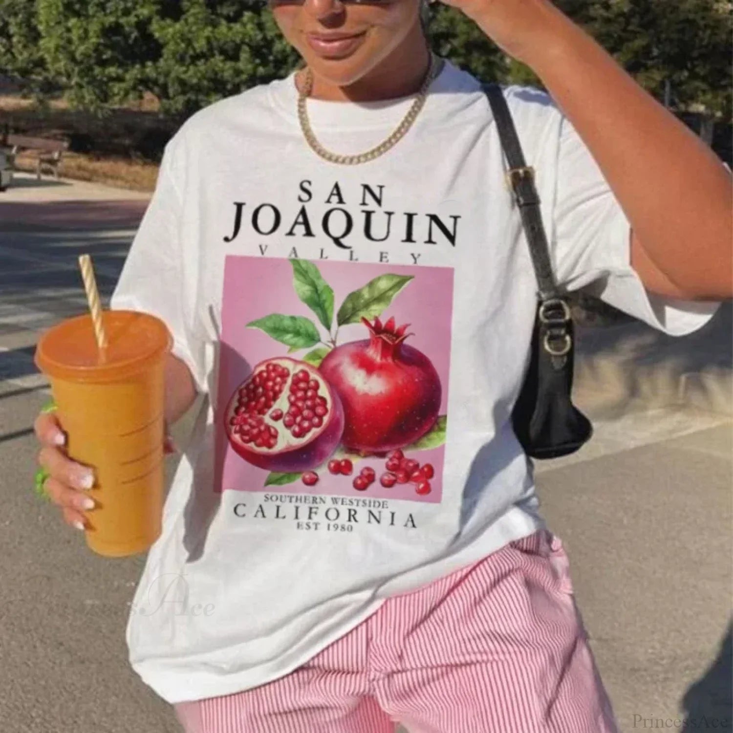 Pomegranate Cottagecore Fruit T-shirt