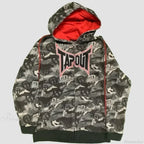 Prayer Portrait Black Zipper Hoodie