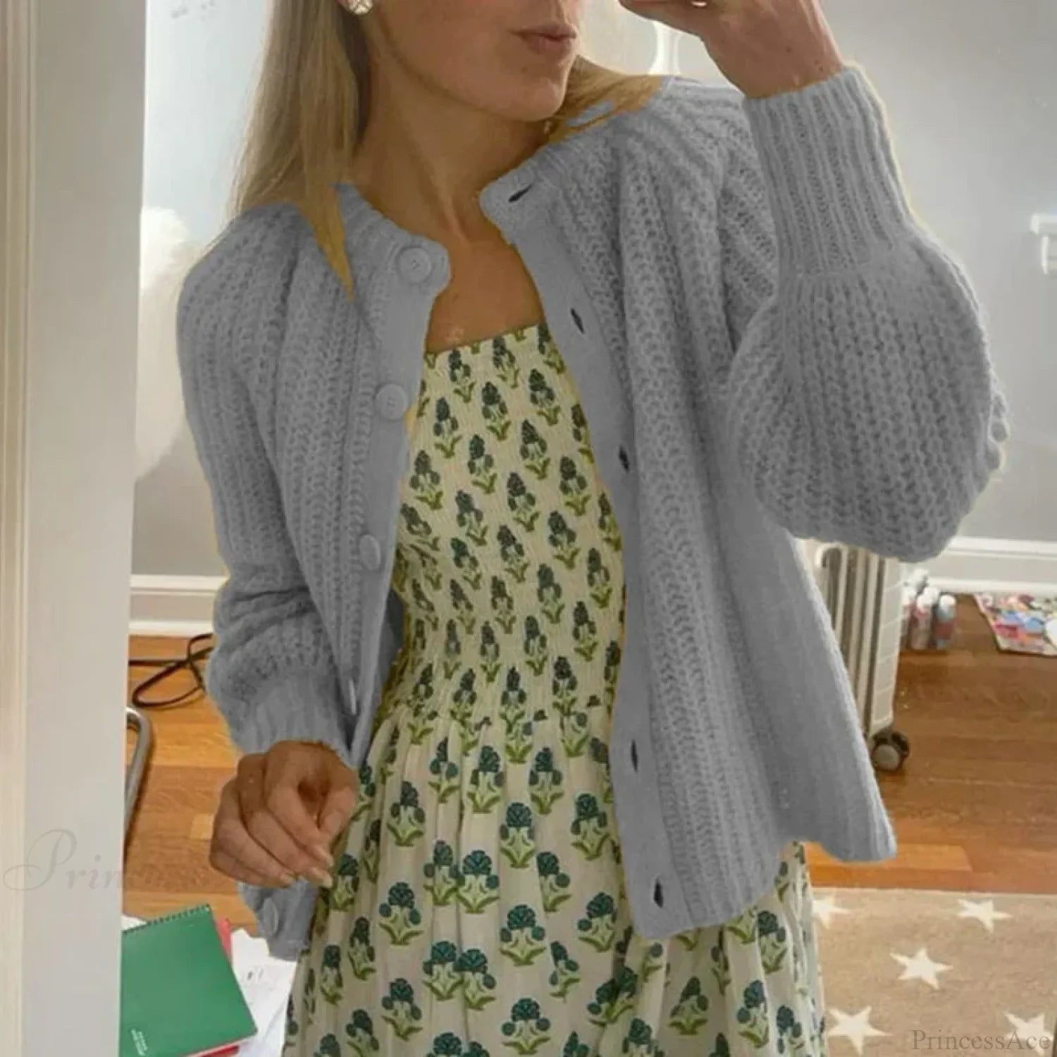 Preppy Button Up Vintage Y2K Cardigan