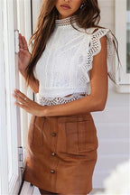 DressBetty - Fashion Women Shirt Lace Blouse