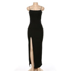 Backless Strap Split Summer Dress