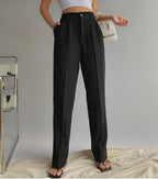DressBetty - Spring New Office Lady High Quality Elegant Casual Fashion Wide Leg Women Female Pants Hot Sales