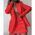 DressBetty - Fashion Women Streetwear Candy Colour Coat + Shorts Set