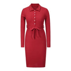 Elegant Fashion Bandage Sweater Dress