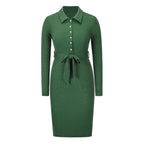 Elegant Fashion Bandage Sweater Dress