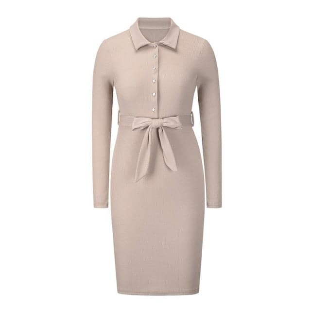 Elegant Fashion Bandage Sweater Dress