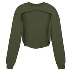 Irregular Cut Out Streetwear New Oneck Hoodies