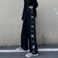DressBetty - Tie-dyed High-waist Casual Pants for Female Students Loose Fried Street  Slim Straight Wide-leg  Tide Sports