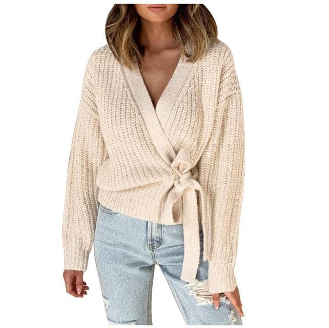 Casual Vneck Long Sleeves Sweater Pull Jumper
