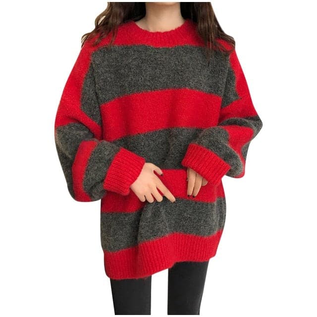 Knitted Striped Sweater