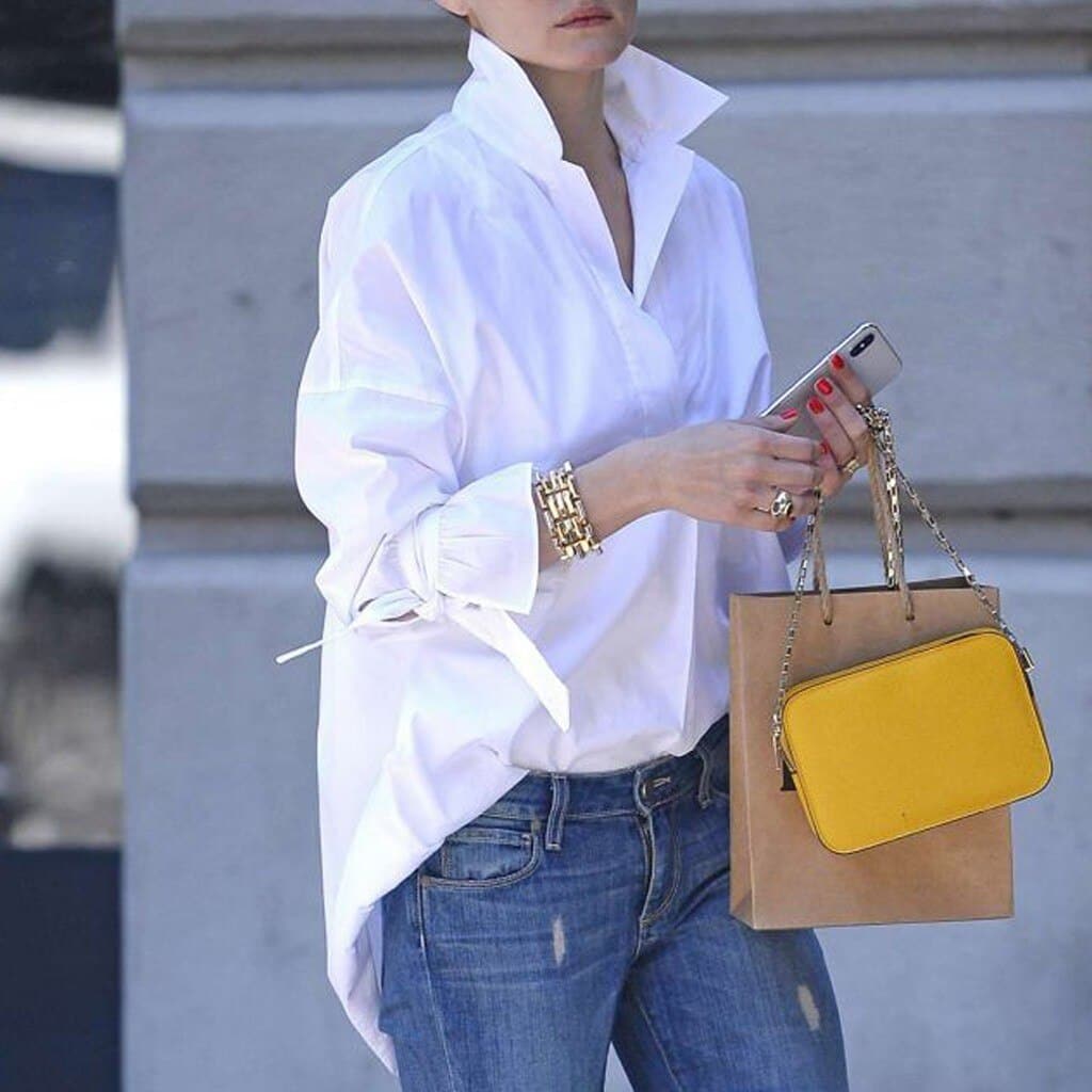 Fashion Women Casual Long Sleeve Lapel Shirts