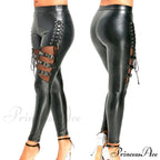 PU Leather Skinny Slim Trouser