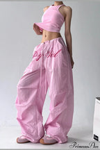 Quick-Dry Lightweight Loose Wide-Leg Drawstring Pants