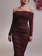 Reagan Off Shoulder Maxi Dress