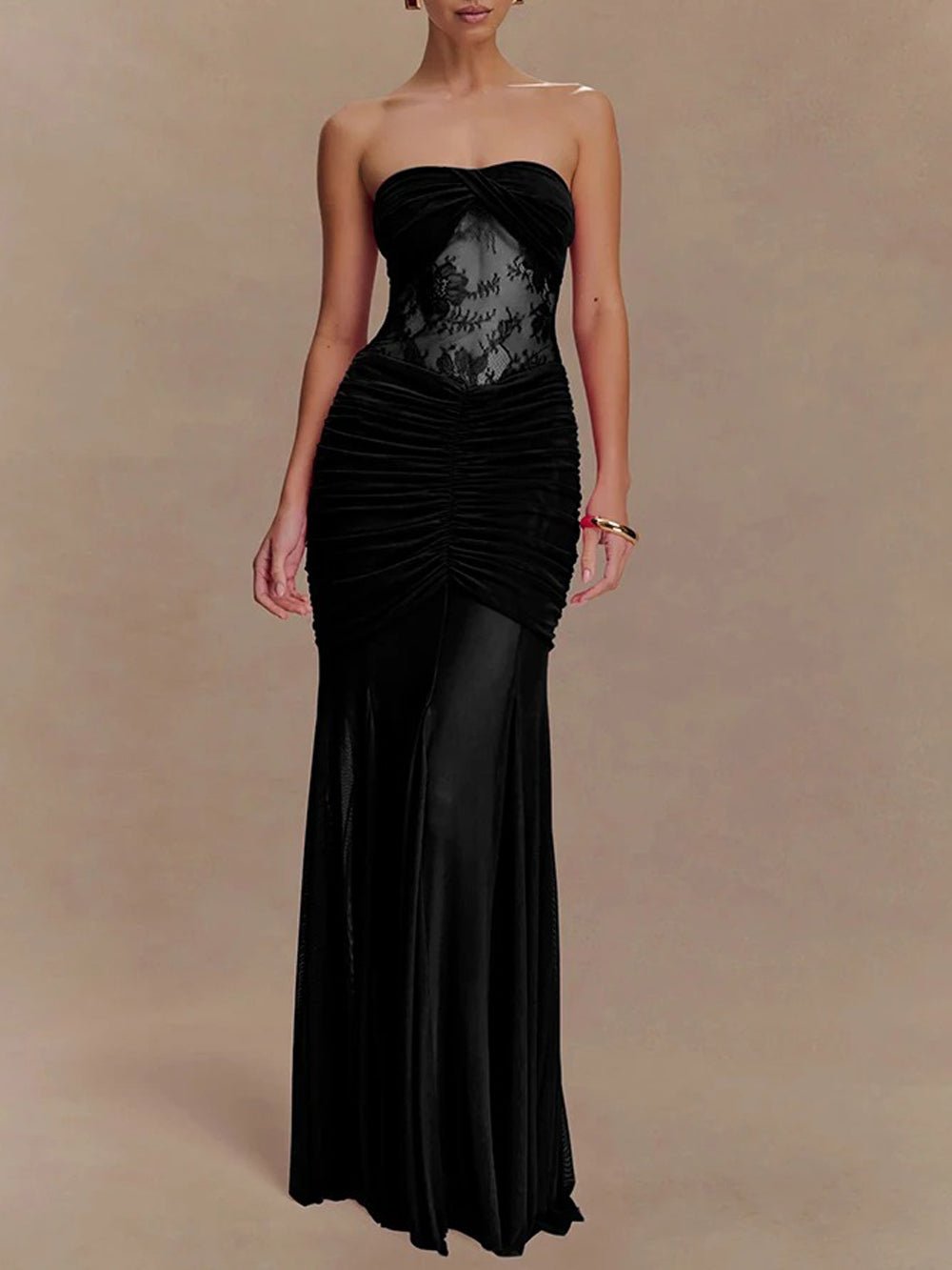 Rebecca Backless Off Shoulder Maxi Dress