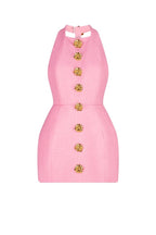 Catalina Premium Backless Halterneck Mini Dress Rebecca Elevated Occasion Wear