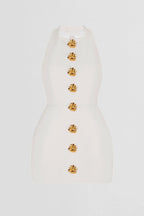 Catalina Premium Backless Halterneck Mini Dress Rebecca Elevated Occasion Wear