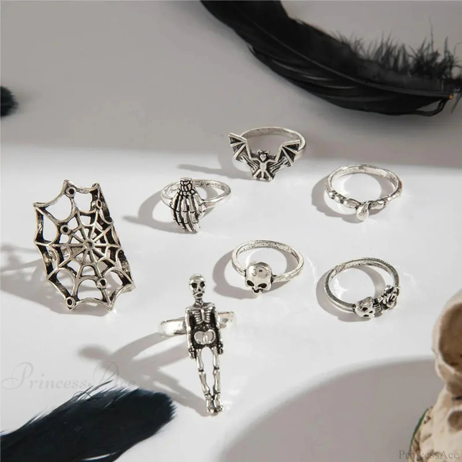 Rebel Bones Arachnid Dark Ring