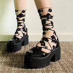 Rebellious Dark Chunky Lace-Up Sneaker