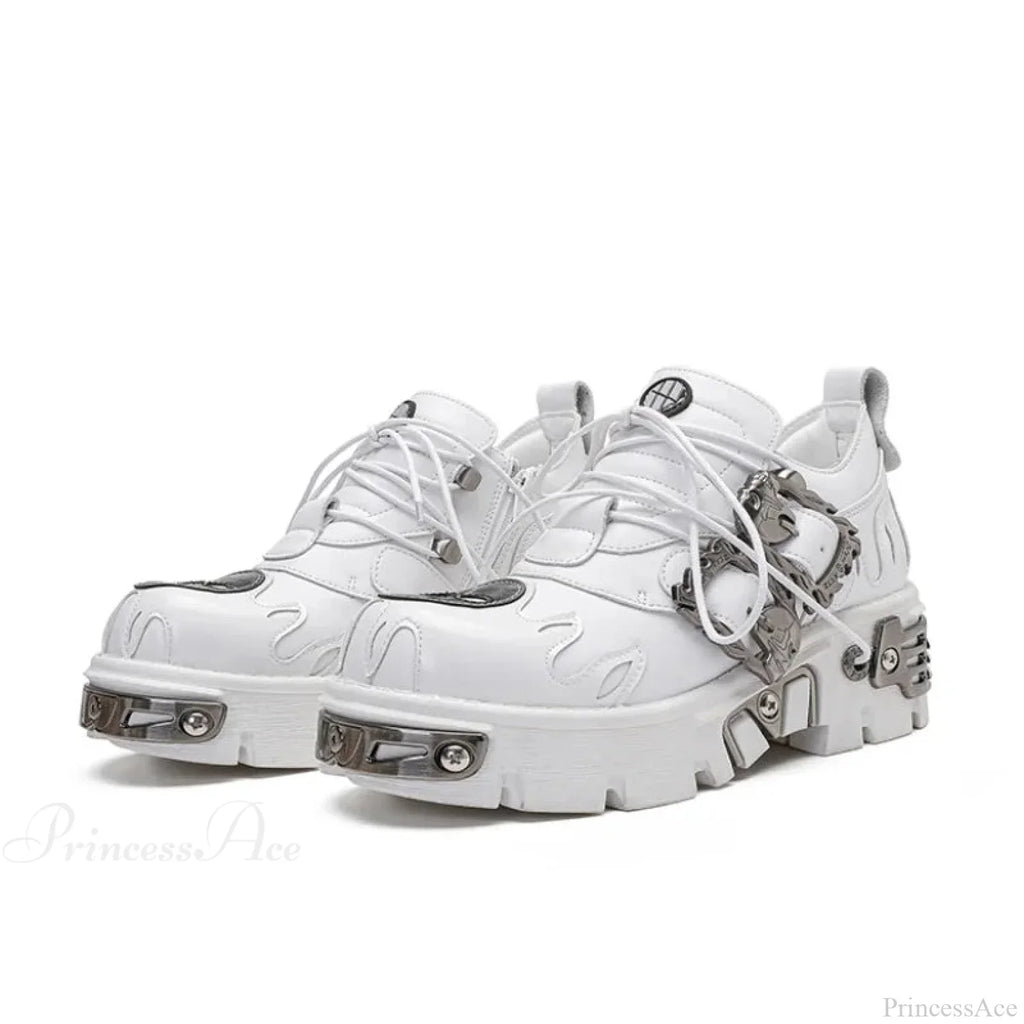 Rebellious Dark Motorcycle Elevated Sneaker