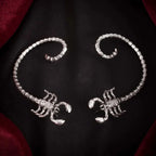 Rebellious Dark Scorpion Metallic Serpent Clip Earring