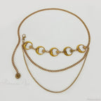 Rebellious Dark Urban Layered Waist Chain Belt