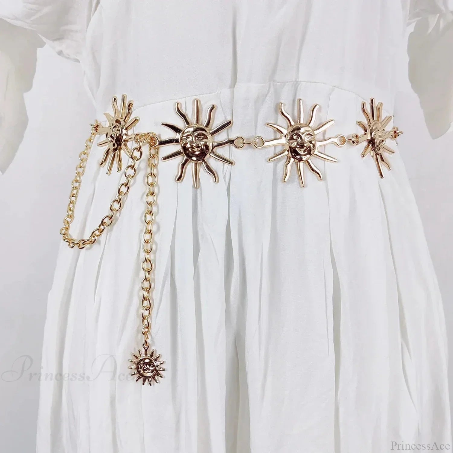 Rebellious Dark Urban Layered Waist Chain Belt