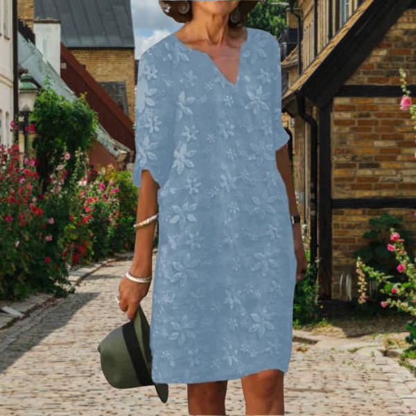 Sabina Chic Mid Length Dress for Women Silhouette Collection