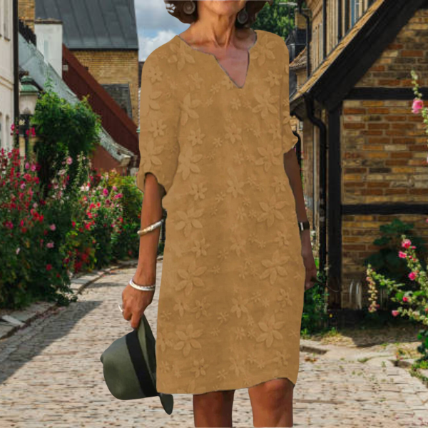 Sabina Chic Mid Length Dress for Women Silhouette Collection