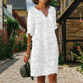 Sabina Chic Mid Length Dress for Women Silhouette Collection