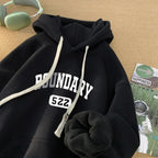 Retro Casual High Street Letter Hoodie