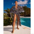 Retro Deep V Swimwear One Piece