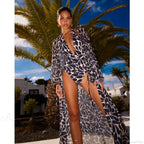 Retro Deep V Swimwear One Piece