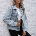 Retro Plus Size Stylish Chic Trendy Elegant Fashionable Versatile Classic Jacket