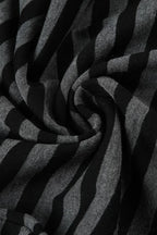 Retro Striped Bootcut Knit Pants