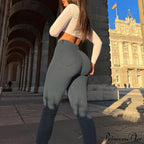 Retro Washed Slim Pencil Trousers