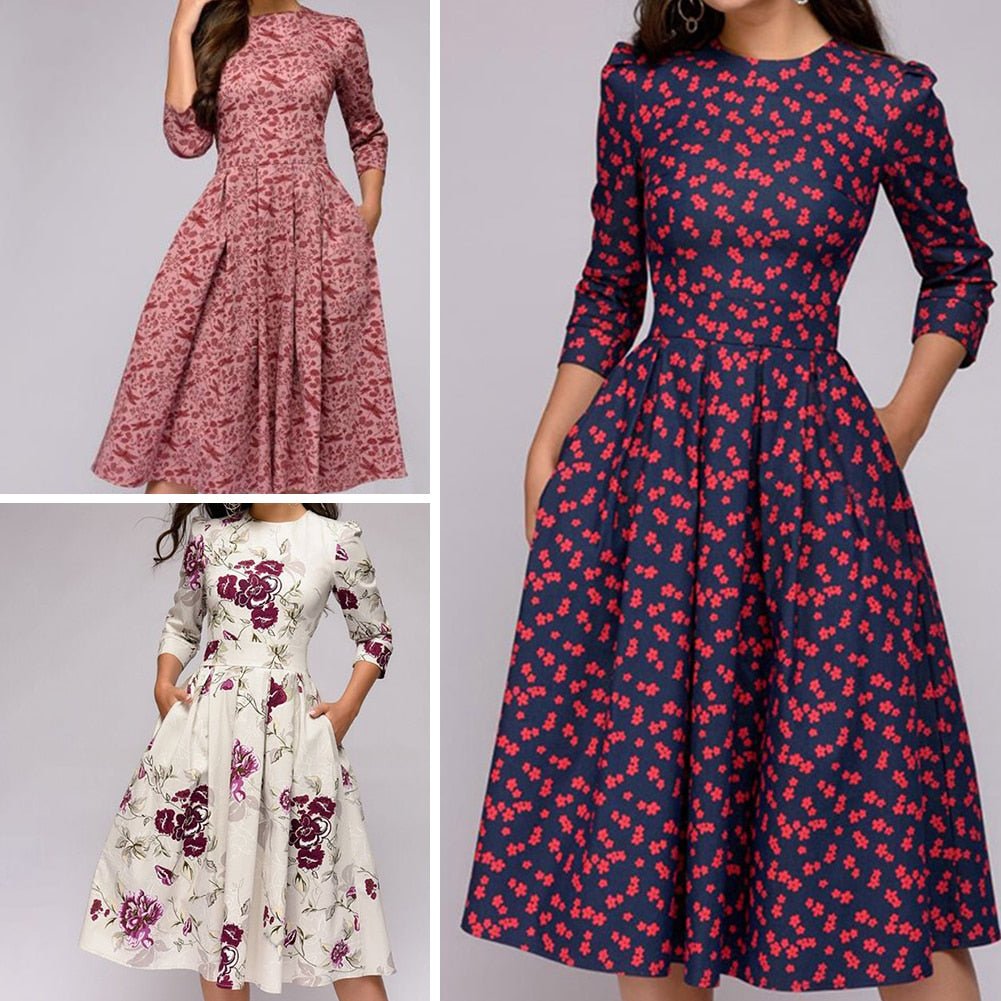 Esperanza Elegant Womens Dress Dress with Relaxed Fit and Seasonal Wardrobe Essential