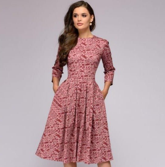 Esperanza Elegant Womens Dress Dress with Relaxed Fit and Seasonal Wardrobe Essential