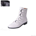 Rivets Bend Gothic Creator Leather Ankle Shoe