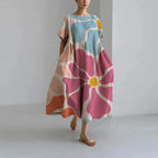 Regan Effortless Long Summer Dress with Floral Print for Women Premium Wardrobe Essential