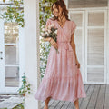 Elizabeth Aesthetic Midi Summer Dress Boutique Collection