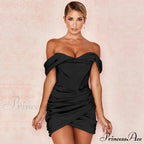 Ruched Corset Women's Mini Dress