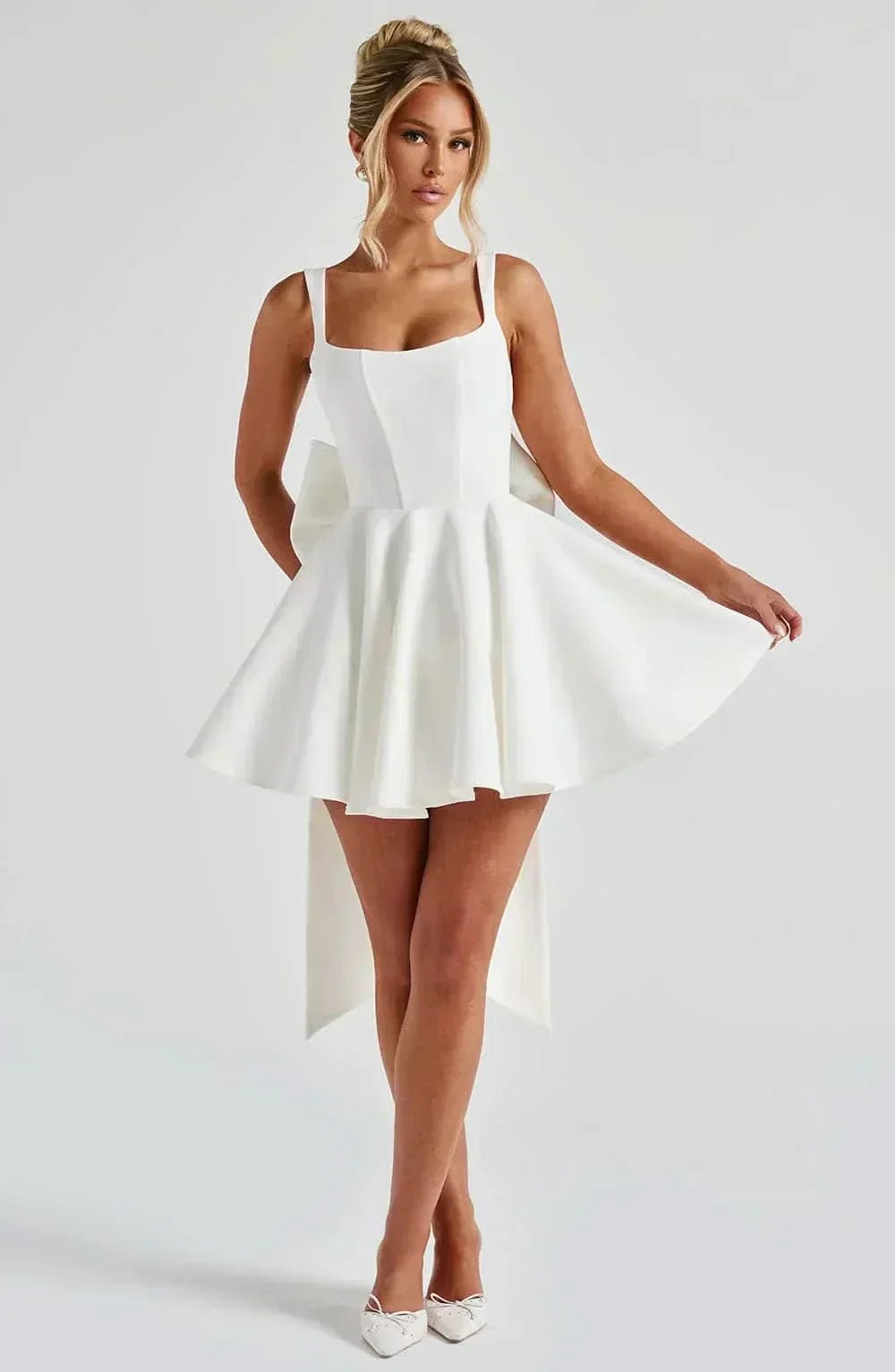 Estelle Bow Mini Dress