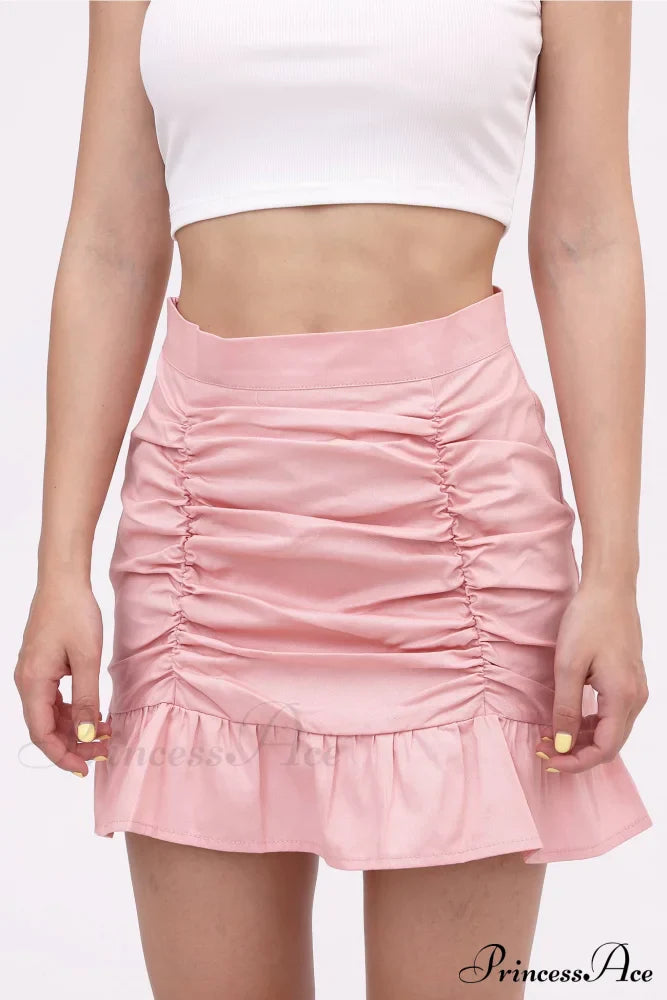 Ruffled Folded Skirt