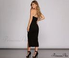 Ruffled In Stylish Love Sleeveless Dress