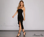 Ruffled In Stylish Love Sleeveless Dress
