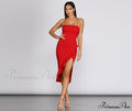 Ruffled In Stylish Love Sleeveless Dress