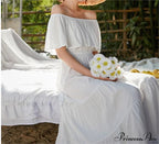 Ruffled Romance Off Charming The Shoulder Maxi Dress