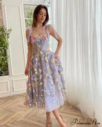 Ruffles Colorful Sling Mini Dress